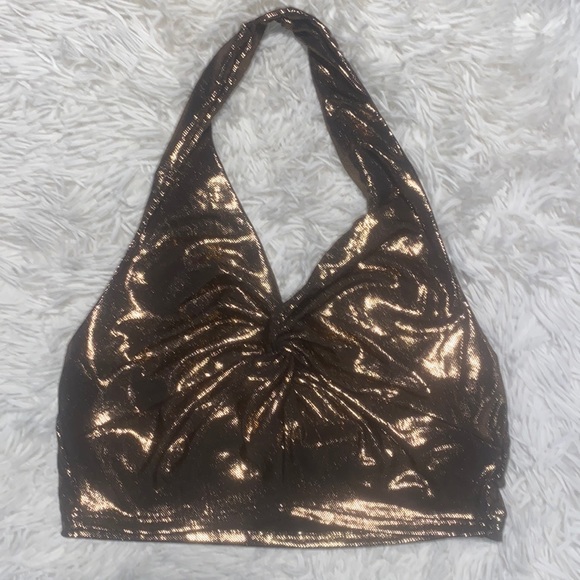 Paperoc Halter Crop Top - Picture 1 of 4